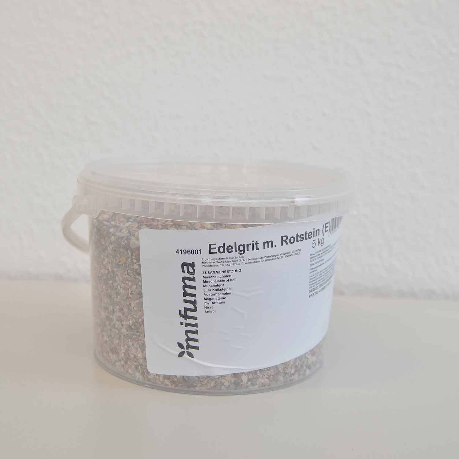 Edelgrit mit Rotstein